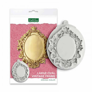 Vintage Baroque Vintage Round Silicone Moulding 12.7 x 10.8 cm - Img 1