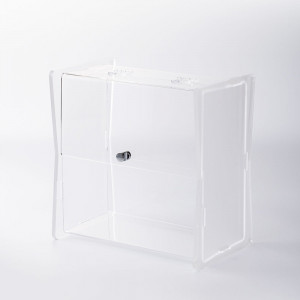 Vitrina Multiuz Plegxiglas transp. 30 x 18.5 x H 30 cm