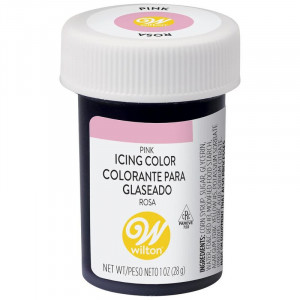 Гел за оцветяване на храни, розов - Wilton, 28 gr - Img 1