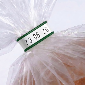 Двуцветна лента Clipband в бяло и зелено, 0,7 мм, нарязана на парчета по 5 см, 500 бр. - Img 2