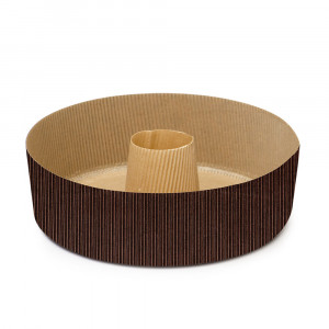 Кръгла форма за печене Ø22xH7cm - 1 Kg, термоустойчив картон, комплект от 50 бр. - Img 1