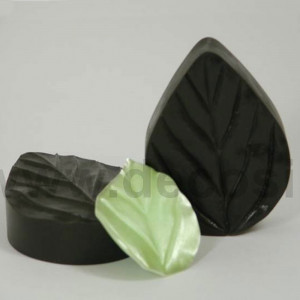 Остри листа с гладки ръбове - Decosil Silicone Moulding, 8 x 6 cm - Img 1