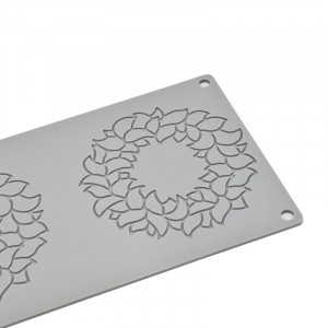 Силиконова кръгла форма Gourmand Leaf Кръгла форма Gourmand Ø 11,5 x H 0,15 cm, 3 кухини - Img 4