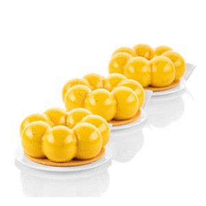 Силиконова форма за трюфели Ø 8,2 x H 2,9 cm, 6 кухини, 90 ml + резец - Img 4
