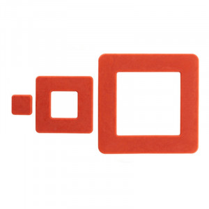 Силиконова форма NaturaE Square 3.0 2x2 - 5,6x5,6 - 9,8x9,8 x H 0,5 cm, 8 кухини - Img 1