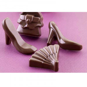 Силиконова форма Praline Silikomart Fashion 4,1 x 3 x H 1,2 cm, 8 ml, 14 кухини (SCG14) - Img 2