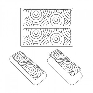Силиконова форма TOP Circle 21x7x7xH0.9cm, 2 кухини - Img 4