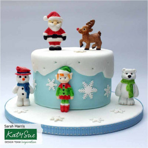 Силиконов калъп за Дядо Коледа Katy Sue 8 cm - Img 2