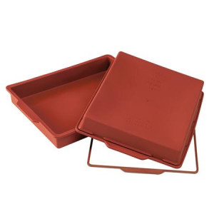 Силиконов калъп 28x22xH4cm, с пръстен - Img 2