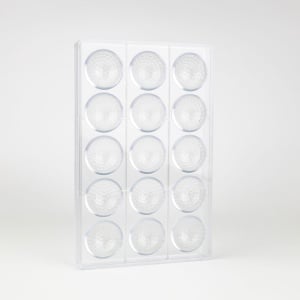 Форма от поликарбонат 15 Пралинова топка за голф, Ø 4,2 x H 2,1 cm, 9,5 gr - Img 3