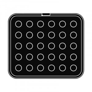 Форма Cookmatic Cookmatic Model S03 Profil Neted, Ø 2,7 - 3,1 x H 3,5 cm, 30 кухини - Img 2