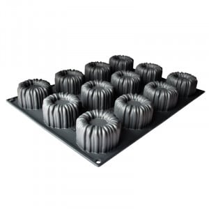 Форма Pavoflex 30x40 Charlotte Cedric Grolet, 12 кухини, Ø 7,5 x H 4,5 cm, 140 ml - Img 2