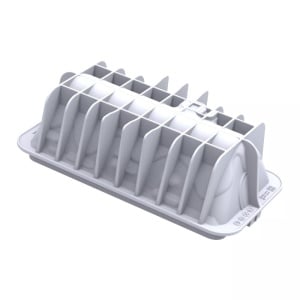 3D силиконови куфари Зимна къщичка 23 x 10,5 x H 7,5 cm, 1100 ml - Img 3