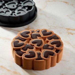 3D Silicon Cake Tin Eros Mini Ø 18 x H 4.5 cm, 1000 ml - Img 5
