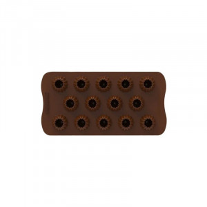3D Silicon Praline mould Ø 2.7 x H 2.5 cm, 8 ml, 14 cavities (SCG060) - Img 2