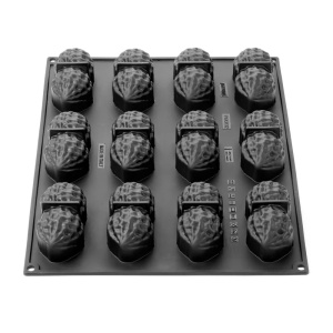 Arahida 3D, 10 x 4,8 x magasság 4,2 cm – Monoportii szilikon forma, 12 üreg x 120 ml - Img 2