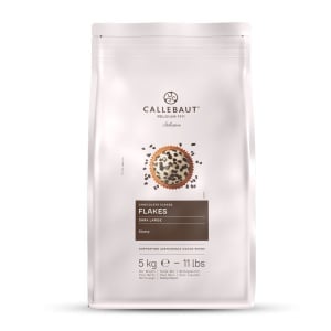 Barry Callebaut Dark Chocolate Large Flakes 38.4%, 5 kg