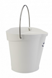 Bucket 6 L, White Plastic Material - Img 2