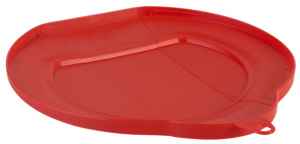 Bucket Lid 6 L, Red Plastic Material - Img 3