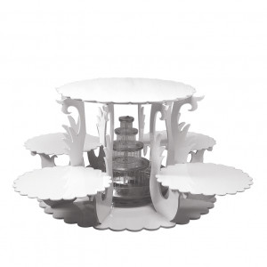 Cake Stand Model Flora, 5 Plates, Ø 110 x H 51 cm - Img 1