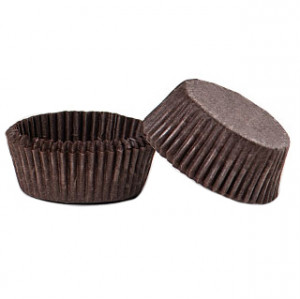 Chese M Brown paper, R 4 x H 2 cm, 120 pcs - Img 1