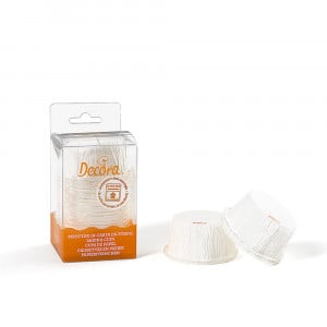 Chese XL Crepe Paper White, Ø 5.5 x H 3.5 cm, 25 pcs - Img 3