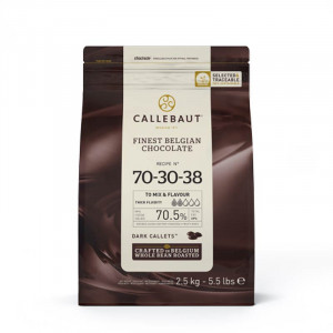 Ciocolata Neagra Dropsuri 70,5% Barry Callebaut, 2.5 kg - Img 1