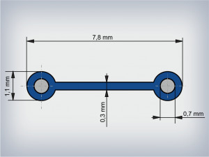 Clipband Albastru 0.7 mm, Rola 500 m - Img 5