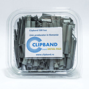 Clipband Argintiu 0.6 mm, Pretaiat 5 cm, 500 buc