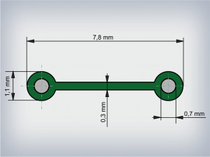 Clipband Green 0.7 mm, Roll 500 m - Img 4