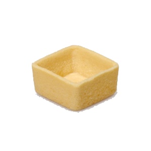 Coji MiniTarte Patrate Neutre 3.3 x 3.3 x H 1.6 cm, Confiletas, 105 buc