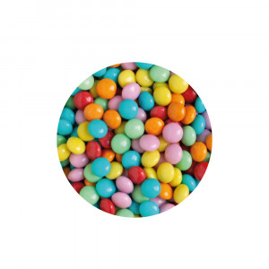 Colourmix csokoládé lapított gyöngyök Ø 10 mm, 1 kg - Img 2