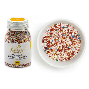 Colourmix sugar pearls Ø 1.5 mm, 100 gr - Img 3