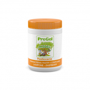 Confectionery Flavouring Paste Pannacrema Raspberry PreGel, 1.1 kg - Img 1