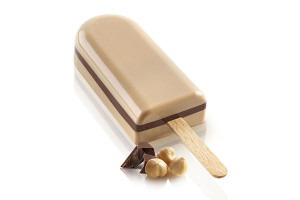 Cremino Silicone Ice Cream Mould, 2 moulds x 6 cavities 9.2 x 4.5 x H 2.3 cm + tray + 50 sticks - Img 1