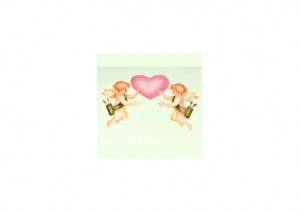 *Cupidoni Airbrushed Soaps with Hearts, 2 pcs