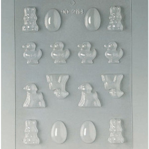 Decor Paste 4 modele - Matrita Plastic Ciocolata - Img 2