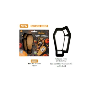 Decupatoare Plastic Halloween - Sarcofag 10, 13 x 5, 7 x H 2.2, 3 cm, 2 buc - Img 2