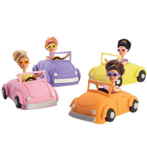 Ehetetlen torta dekoráció, 4 db mini baba készlet, H 11,5 cm - Img 2