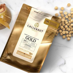 Fehér csokoládé karamellel, kakaó 30,4% Barry Callebaut, 2,5 kg - Img 2