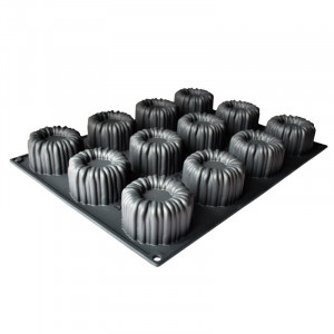 Forma Pavoflex 30x40 Charlotte Cedric Grolet, 12 cavitati, Ø 7,5 x H 4,5 cm, 140 ml - Img 2