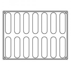Forma Silicon Bachour, Monoportii Confy, 12.8 x 3 x h 2.8 cm, 90 ml, 14 cavitati - Img 2