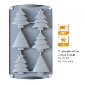 Forma Silicon Craciun Brad 3 modele, 6 cavitati - Img 3