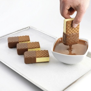 Forma Silicon Inghetata Sandwich Biscuit, 2 forme silicon x 7 cav. 8.7 x 4.8 x H 4.8 cm, 97 ml (BISC01) - Img 9
