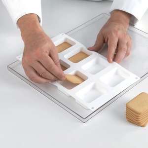 Forma Silicon Inghetata Sandwich Mini Biscuit Double, 2 forme silicon x 8 cav. 7.05 x 4.85 x H 2.05 cm, (BISC04M) - Img 4