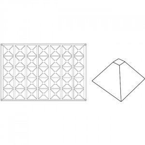 Forma Silicon Piramida Monoportii 7x7xh4.5cm, 35 cavitati - Img 2