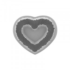 Forma Silicon Tort 3D Inima Heartbeat 25 x 22 x H 5.2 cm, 1250 ml - Img 2
