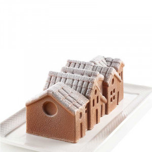 Forma Silicon Trunchi 3D Oraselul de Iarna 21.8 x 8.8 x H 8 cm, 1200 ml - Img 2