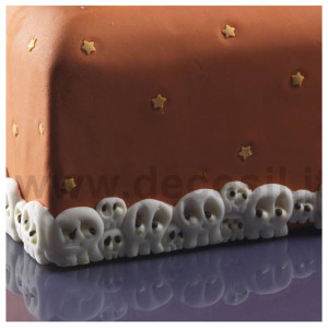 Halloween Silicon Halloween Halloween Skulls Border, 20.3 x 3.3 x H 0.8 cm - Img 3