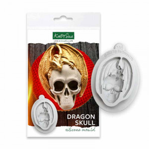 Halloween Szilikon Halloween Halloween - Sárkány koponya, 1 Tárgy 6,5 x 4,7 cm